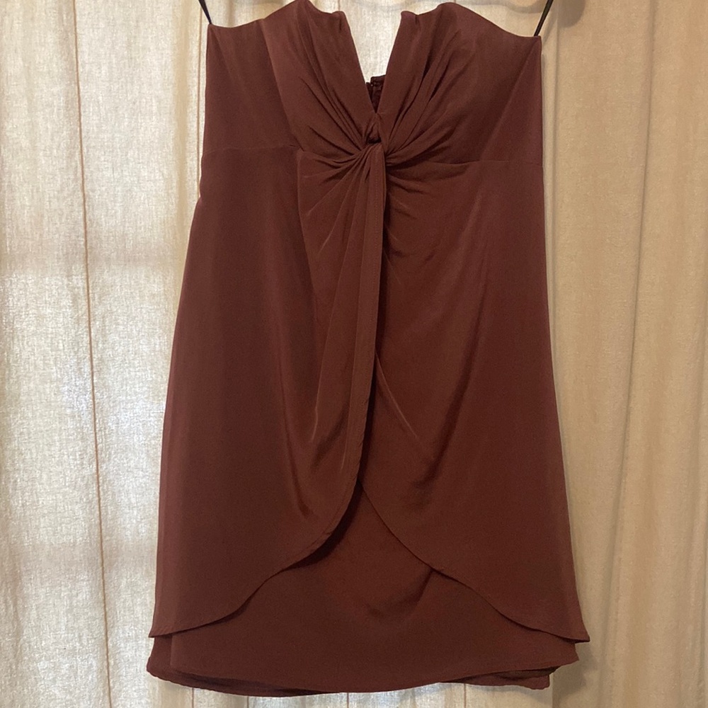 100% silk Zimmermann strapless mini dress